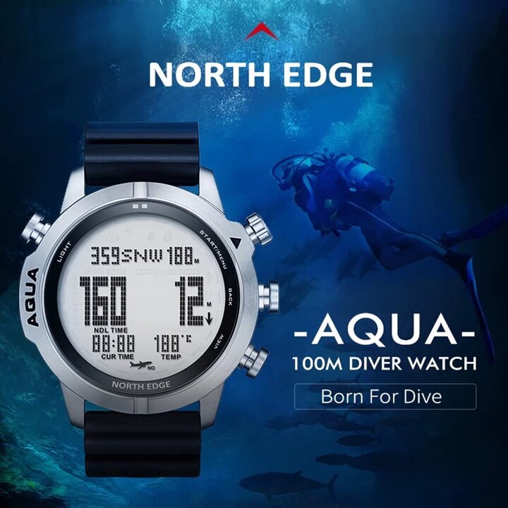 North Edge Aqua White - Diving Watch