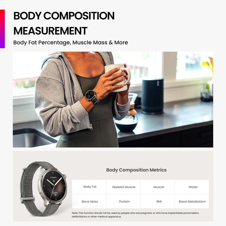 Amazfit Balance com GPS e NFC Cinza