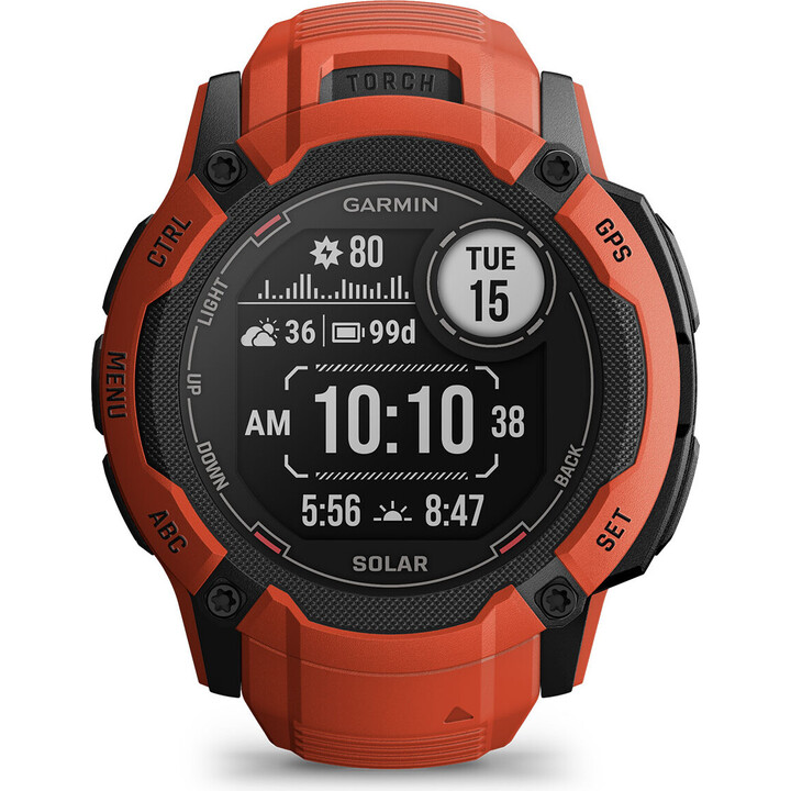 Garmin Instinct 2X Solar 1.1" 50mm Digital GPS Red 