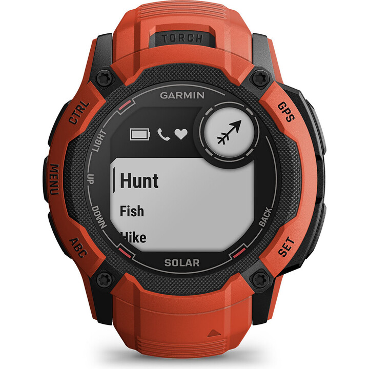 Garmin Instinct 2X Solar 1.1" 50mm Digital GPS Red 