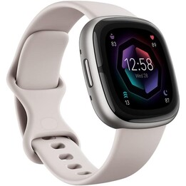 Fitibit Sense 2 Ivory White Aluminium Platinum