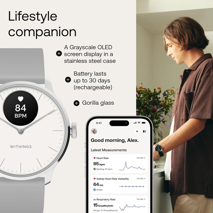 Withings ScanWatch Light 37mm Silver