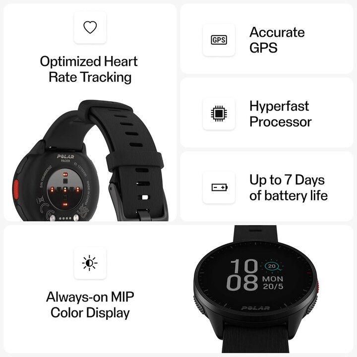 Polar Pacer Black