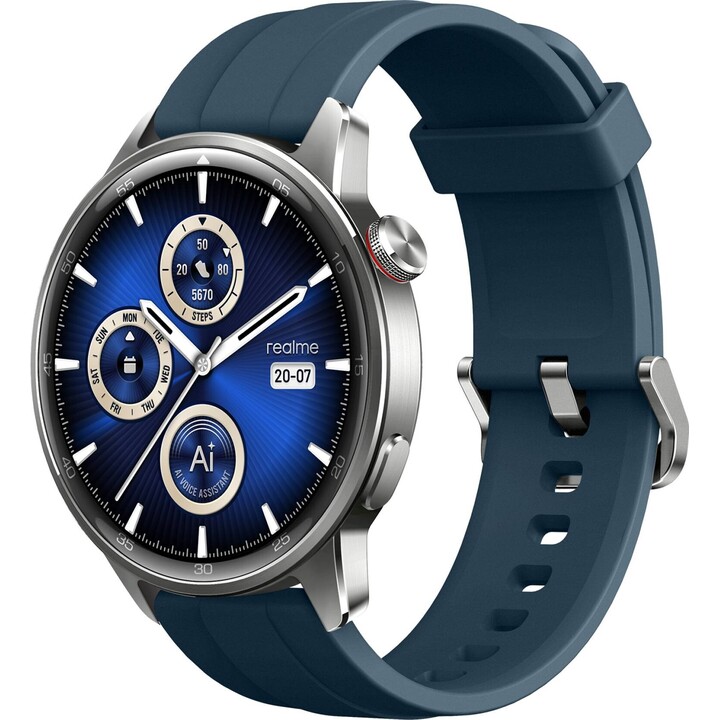 Realme Watch S2, 1.43 AMOLED DisplaySmartwatch, Super AI Engine, 20 days battery, Silver