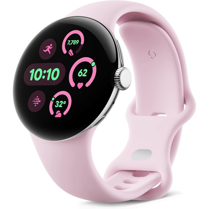 Google Pixel Watch 3 41mm Cinturino Argento WiFi Rosa