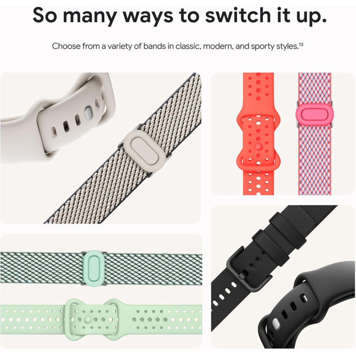 Google Pixel Watch 3 41mm Correa Rosa WiFi Plata