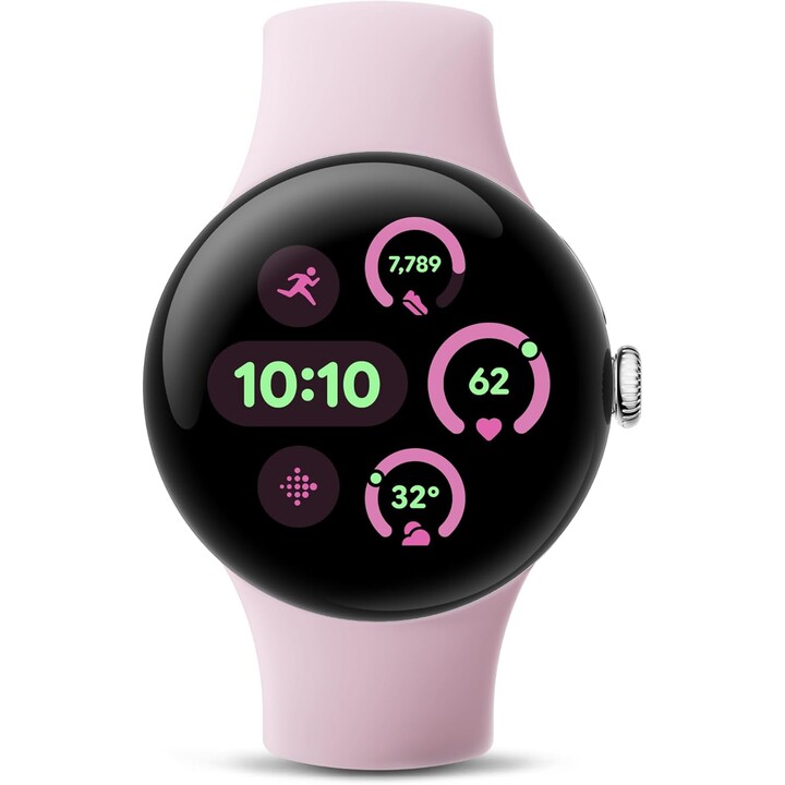 Google Pixel Watch 3 41mm Correa Rosa WiFi Plata