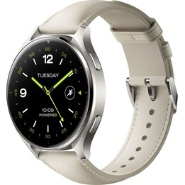 Xiaomi Watch 2 Titan Caja Gris Correa Piel Blanca