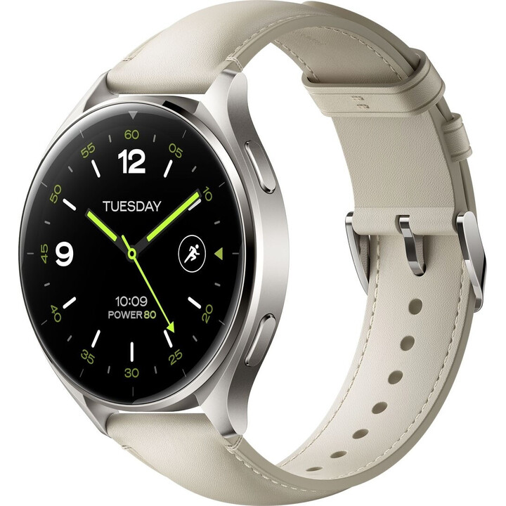 Xiaomi Watch 2 Titan Caja Gris Correa Piel Blanca