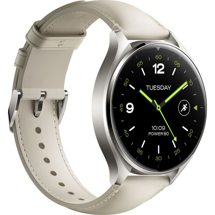 Xiaomi Watch 2 Titan Caja Gris Correa Piel Blanca