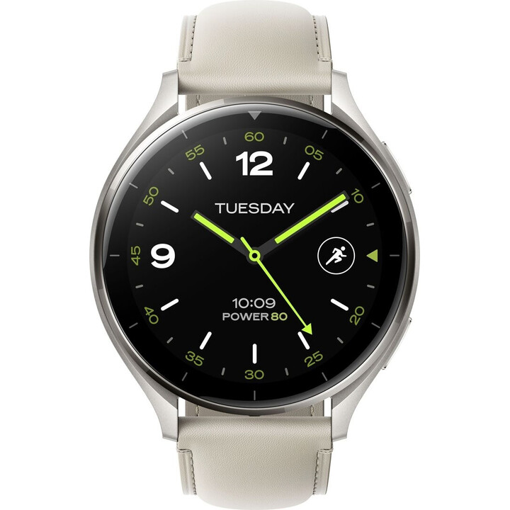 Xiaomi Watch 2 Titan Caja Gris Correa Piel Blanca