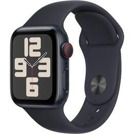 Apple Watch SE 2024 GPS Cellular Caja de aluminio medianoche de 40mm con correa deportiva medianoche Talla S/M