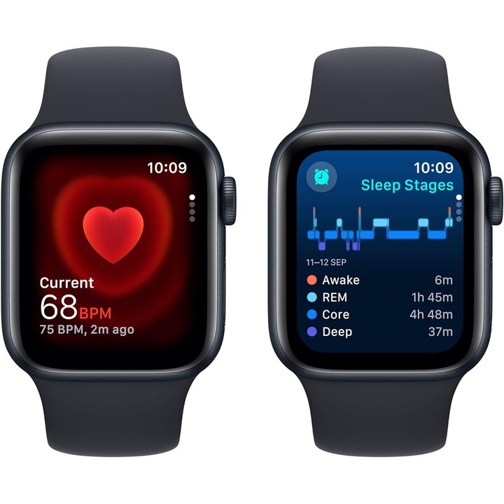 Apple Watch SE 2024 GPS Cellular Caja de aluminio medianoche de 40mm con correa deportiva medianoche Talla S/M