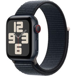 Apple Watch SE 2024 GPS Cellular 40 mm Midnight-Aluminiumgehäuse mit Midnight Sport Loop