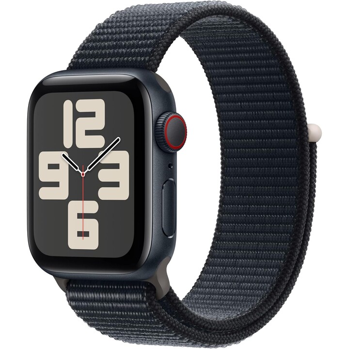 Apple Watch SE 2024 GPS Cellular 40 mm Caja de aluminio medianoche con correa deportiva Midnight
