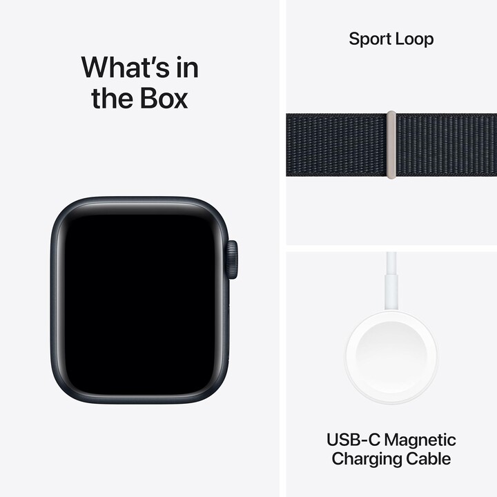 Apple Watch SE 2024 GPS Cellular 40 mm Caja de aluminio medianoche con correa deportiva Midnight