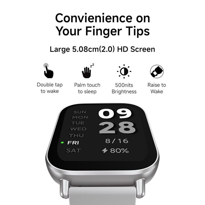 Xiaomi Redmi Watch 5 Active | Smart watch | LCD | 2.0” | Waterproof | Matte Silver