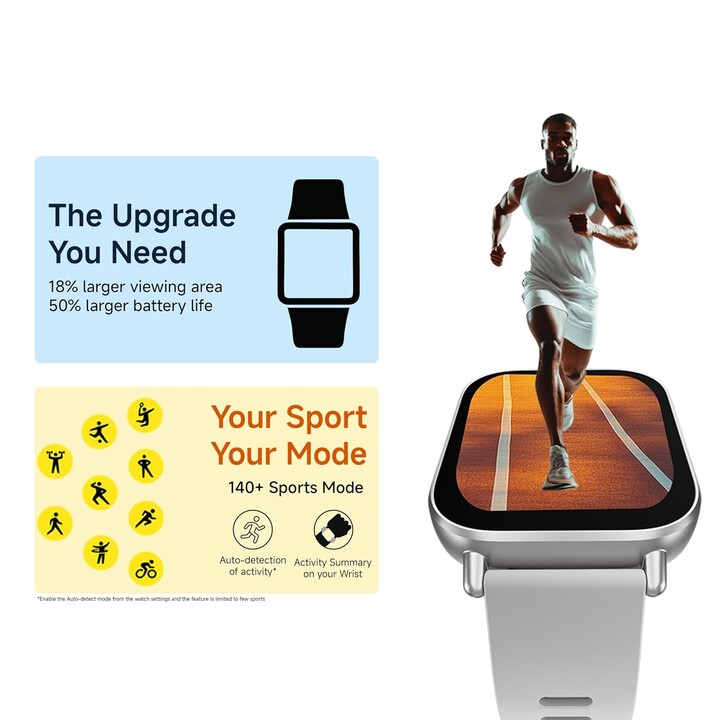 Xiaomi Redmi Watch 5 Active | Smart watch | LCD | 2.0” | Waterproof | Matte Silver