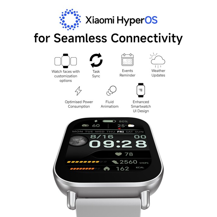 Xiaomi Redmi Watch 5 Active | Smart watch | LCD | 2.0” | Waterproof | Matte Silver