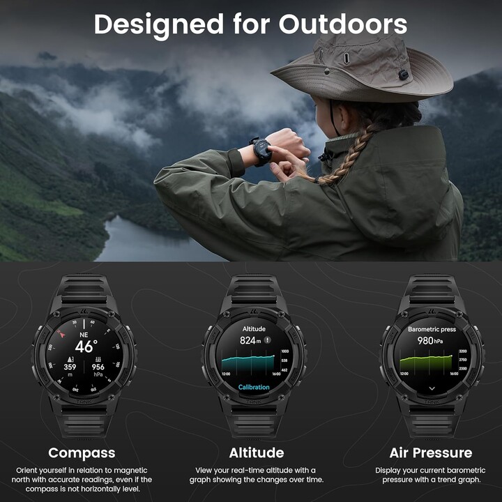 Kospet Tank S2 Noir - Montre Connectée
