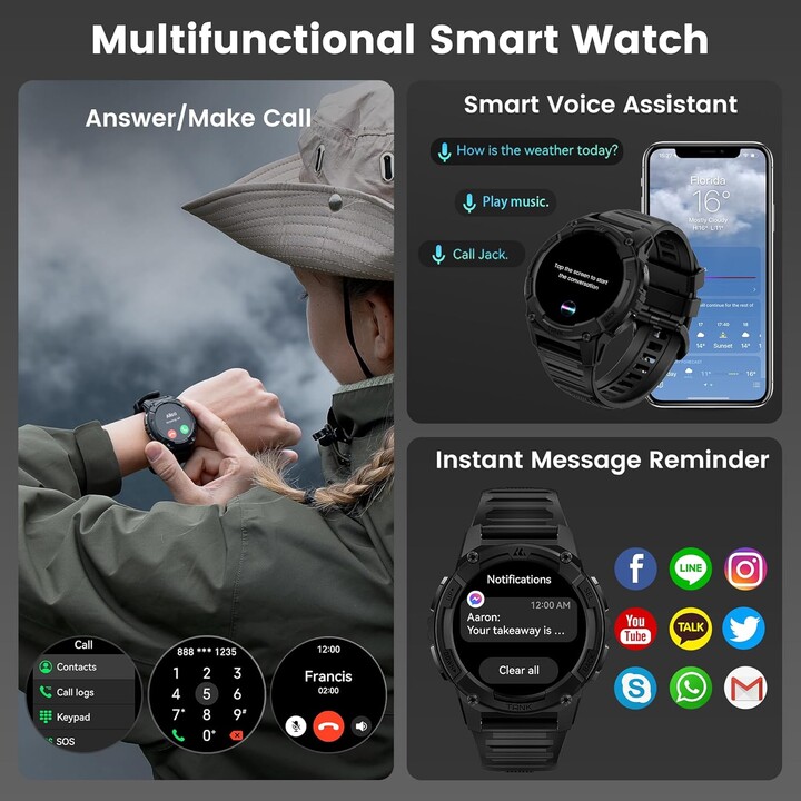 Kospet Tank S2 Noir - Montre Connectée