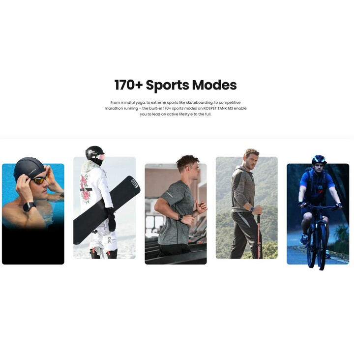 Kospet Tank M3 Special Edition Black - Smartwatch