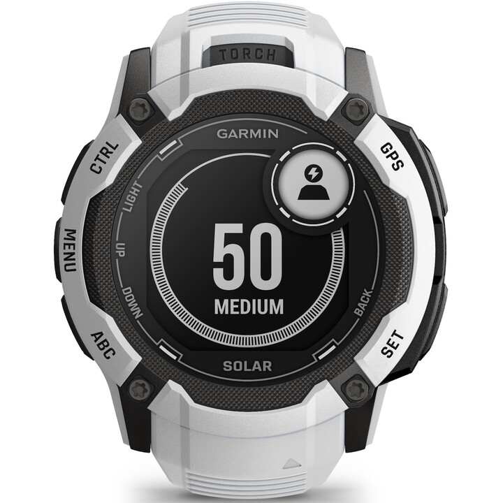 Garmin Instinct 2X Solar 50mm White - GPS Smartwatch