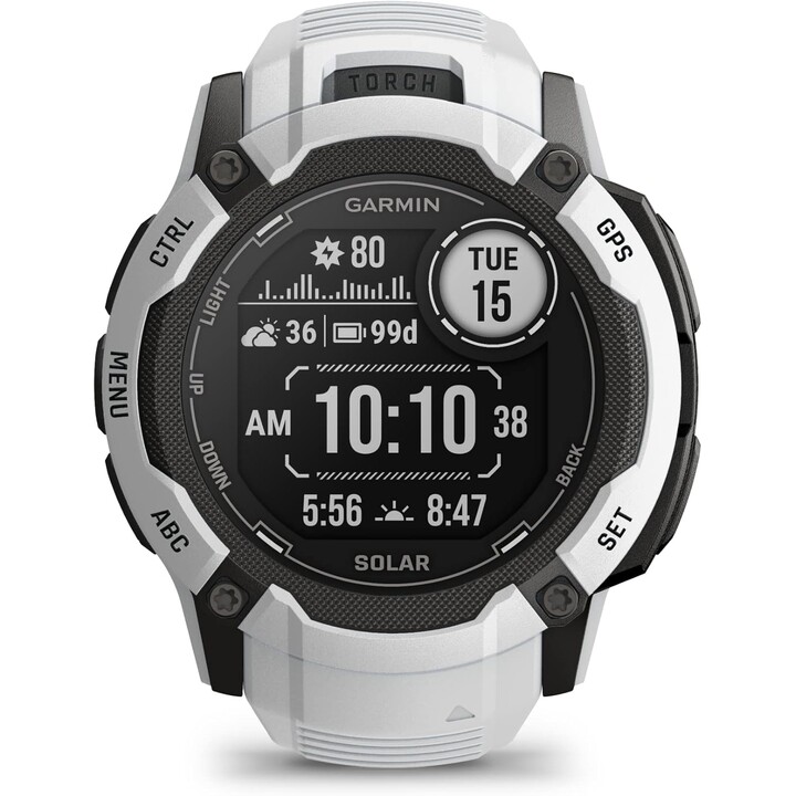 Garmin Instinct 2X Solar 50mm White - GPS Smartwatch