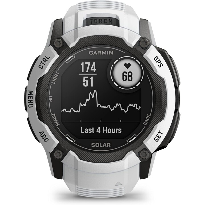 Garmin Instinct 2X Solar 50mm White - GPS Smartwatch
