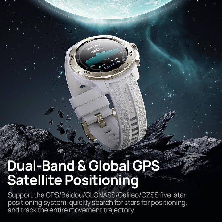 Mibro GS Explorer Smart Watch 1.32 AMOLED con presión arterial, monitor de frecuencia cardíaca, fitness, correr, blanco