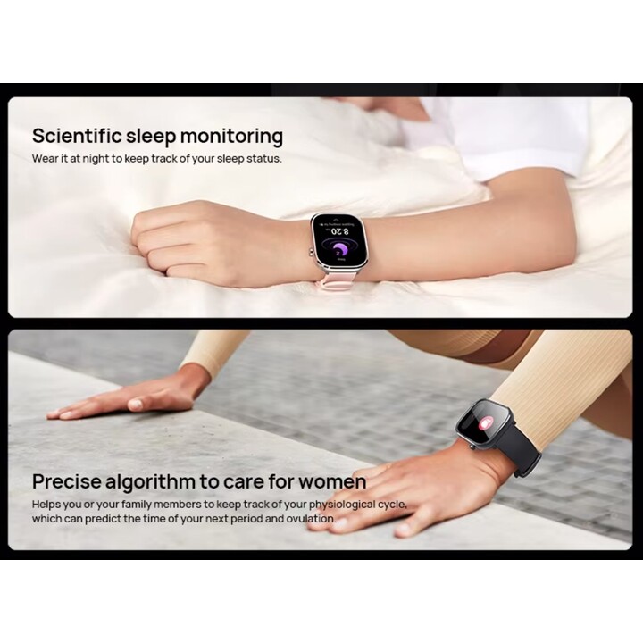 Reloj inteligente Mibro C4, pantalla de 2 pulgadas, llamada Bluetooth, diseño delgado, monitoreo de frecuencia cardíaca de oxíge