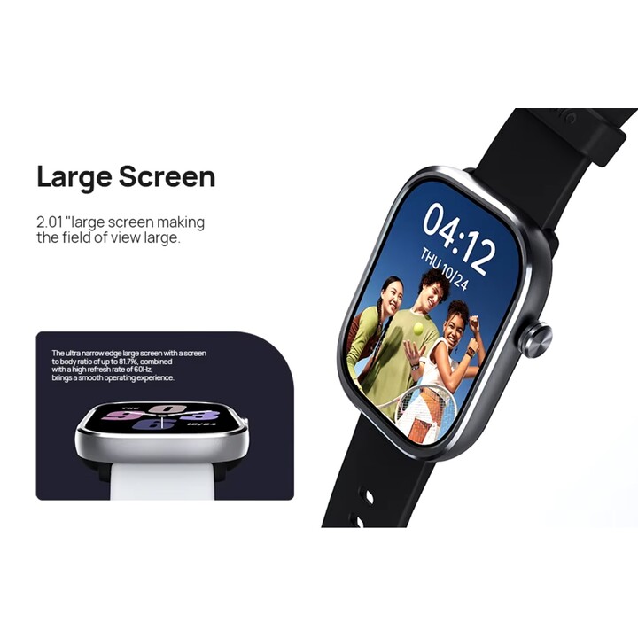 Reloj inteligente Mibro C4, pantalla de 2 pulgadas, llamada Bluetooth, diseño delgado, monitoreo de frecuencia cardíaca de oxíge