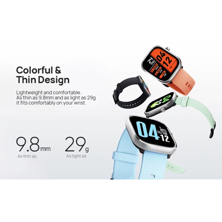 Reloj inteligente Mibro C4, pantalla de 2 pulgadas, llamada Bluetooth, diseño delgado, monitoreo de frecuencia cardíaca de oxíge