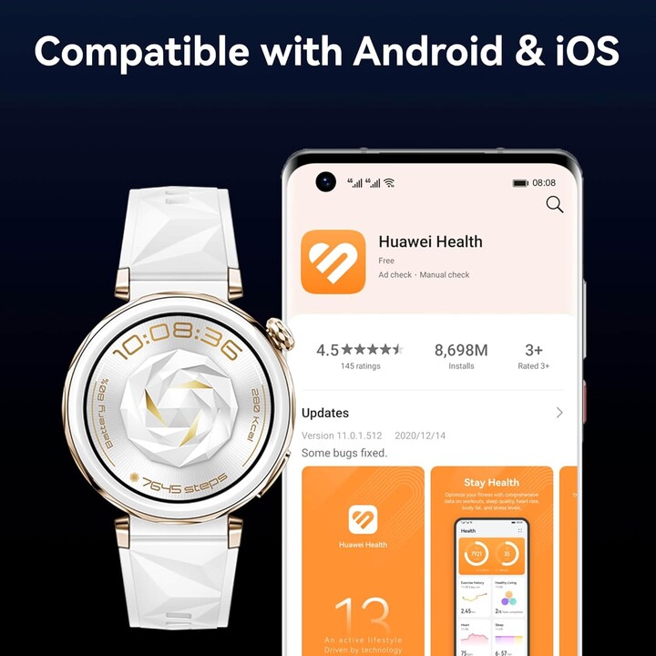 Montre HUAWEI GT5 Pro, écran 1,43, montre de sport de niveau professionnel, suivi de santé, ECG, 46 mm, titane