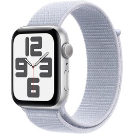Apple Watch SE 2024 GPS Cellular 44mm, Caja de aluminio plateada con correa deportiva Blue Cloud - Talla única