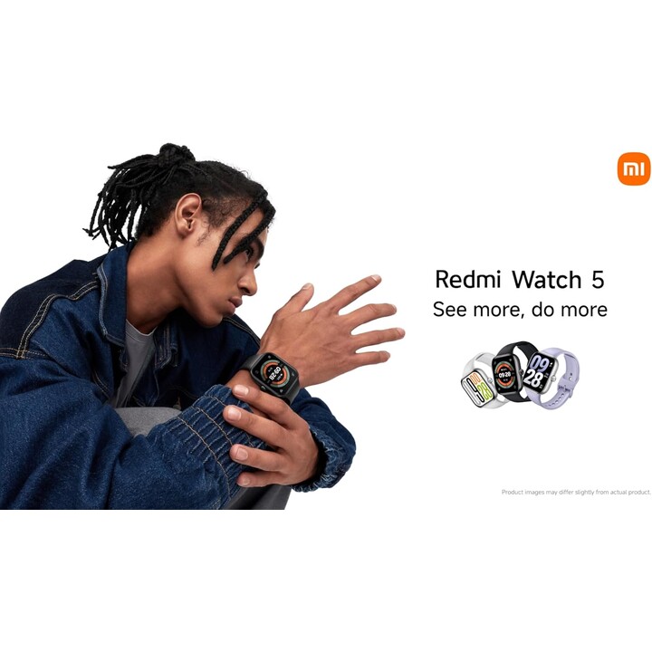 Xiaomi Redmi Watch 5, llamadas Bluetooth, pantalla AMOLED 2.07, monitoreo del sueño, control de la cámara, negro