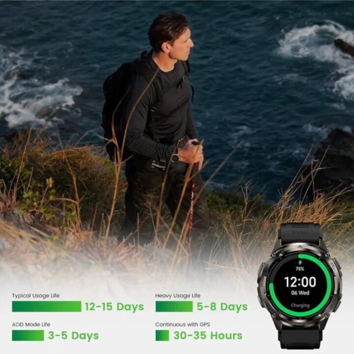 Kospet Tank T3 Ultra 2 Smart Watch Black 