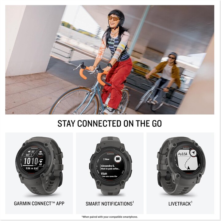 Garmin Instinct E, GPS Smartwatch, 40 mm, resistente al agua, aplicaciones deportivas incorporadas, negro