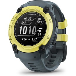Garmin Instinct E, GPS Smartwatch, 40 mm, resistente al agua, aplicaciones deportivas incorporadas, correa negra, amarillo