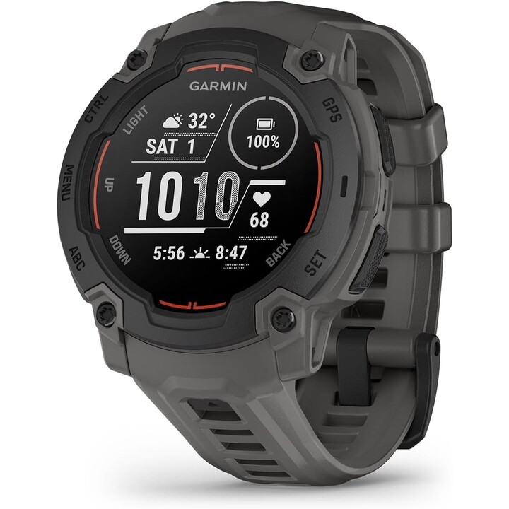 Garmin Instinct E, GPS Smartwatch, 45 mm, resistente al agua, aplicaciones deportivas incorporadas, negro