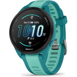 Garmin Forerunner 165 Music GPS 43mm Laufen Smartwatch, Leichtgewichtig, amoliertes Touchscreen, fortschrittliches Training, bis