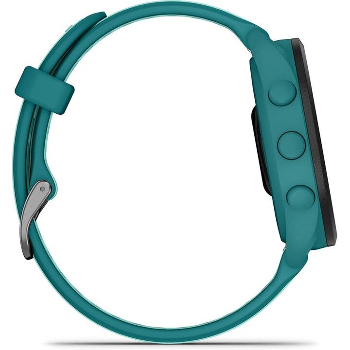 Garmin Forerunner 165 Music GPS 43 mm con reloj inteligente, pantalla táctil AMOLED, entrenamiento avanzado, hasta 11, Aqua