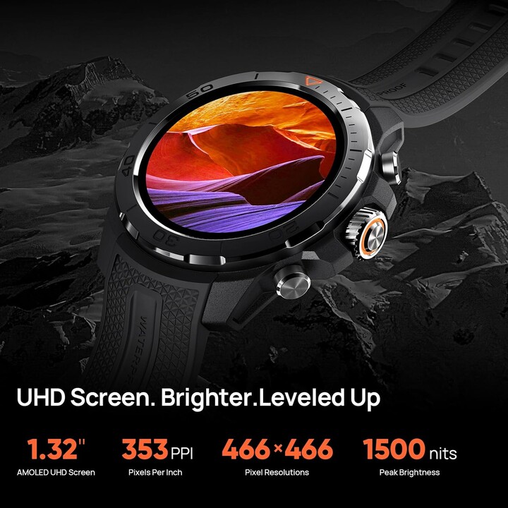 MIBRO GS Explorer Smart Watch 1.32 AMOLED con presión cardíaca de presión arterial Monitor de aptitud Fitness, verde