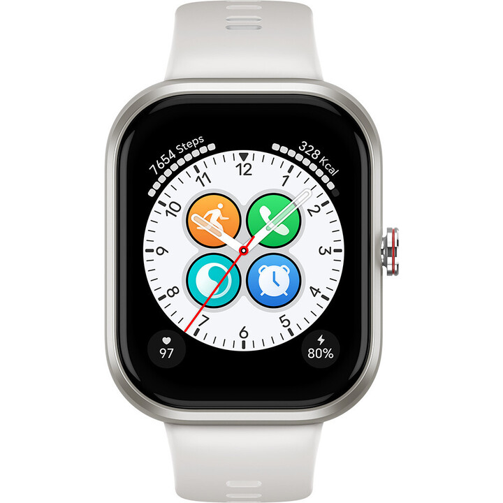 HONOR Choice Smartwatch, Fitness Tracker, SpO2, 1.95 AMOLED Display, 12 Days, GPS, 5ATM, White