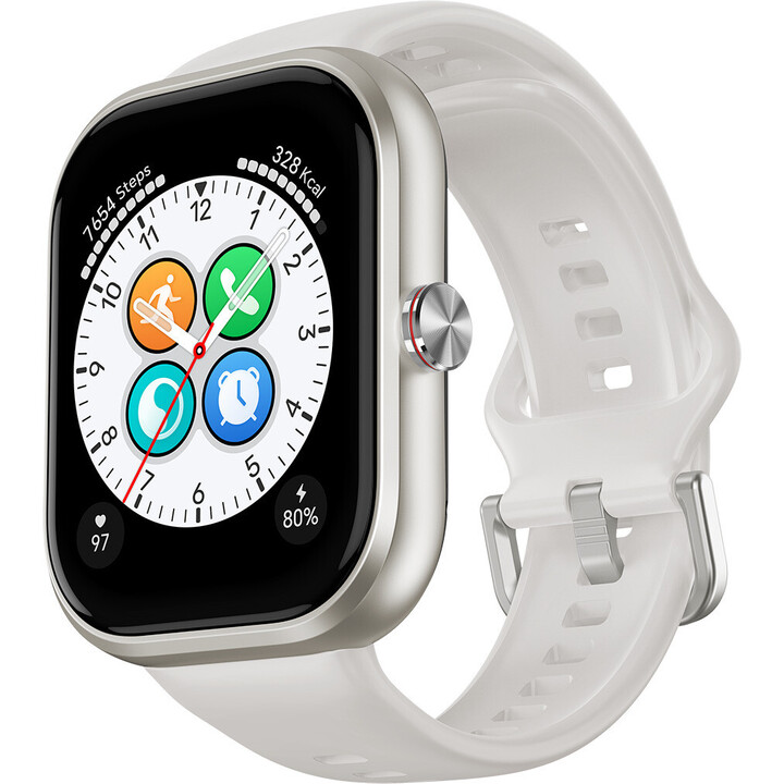 HONOR Choice Smartwatch, Fitness Tracker, SpO2, 1.95 AMOLED Display, 12 Days, GPS, 5ATM, White