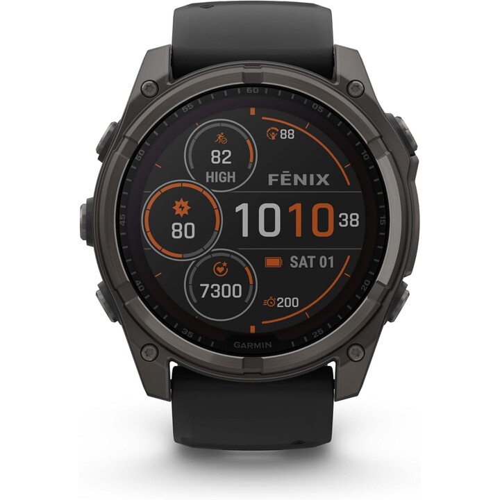 Garmin Fenix 8 Sapp Solar Schwarz Grau