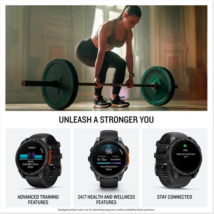 Garmin Fenix 8 AMOLED 47mm Acero Negro - Reloj Inteligente