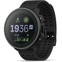 Suunto Vertical Solar All Black GPS sports watch with offline maps, dual-band, 60-day battery, black