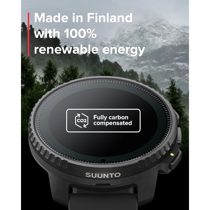 Suunto Vertical Solar All Black reloj deportivo GPS con mapas offline, doble banda, batería 60 días, negro