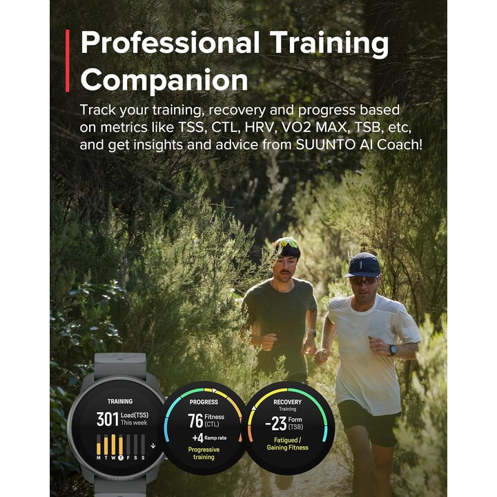 Suunto Race S, Sports Watch, Ligero, GPS, pantalla táctil AMOLED y corona digital, batería de 13 días, grafito de titanio